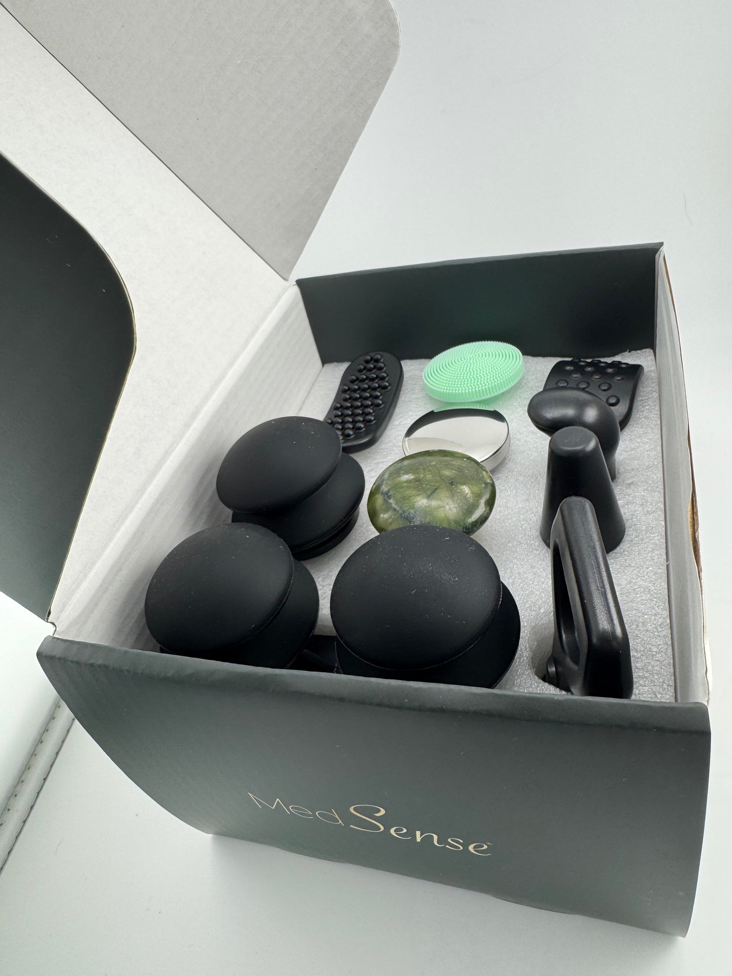 MedSense Jade Precision Set – 10-Piece Massage Gun Attachment Kit