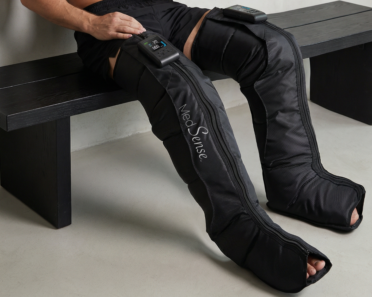 MedSense Finisher X Wireless 5-Chamber Compression Recovery Boots — Up to 240 mmHg