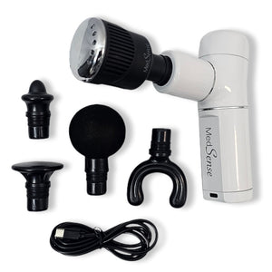 MedSense Absolute Power Handheld Percussion Massage Device with LuminaTherm Attachment