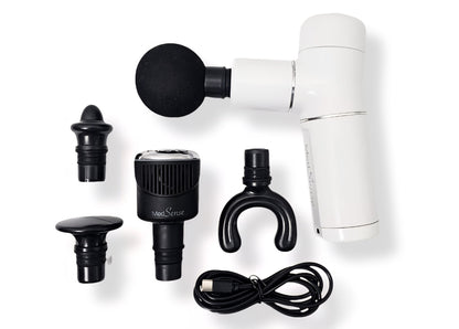 MedSense Absolute Power Handheld Percussion Massage Device with LuminaTherm Attachment