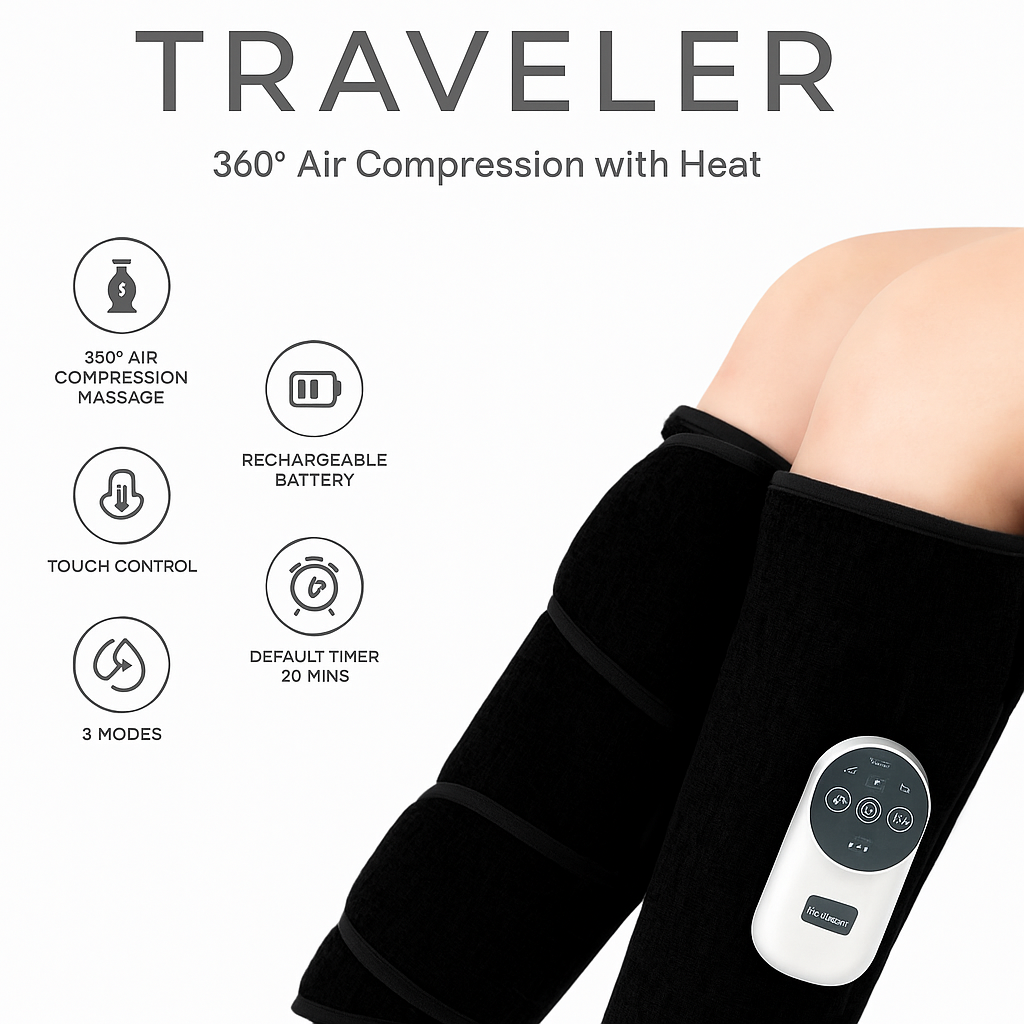 MedSense Traveler: Portable Compression Leg Relief for Travelers