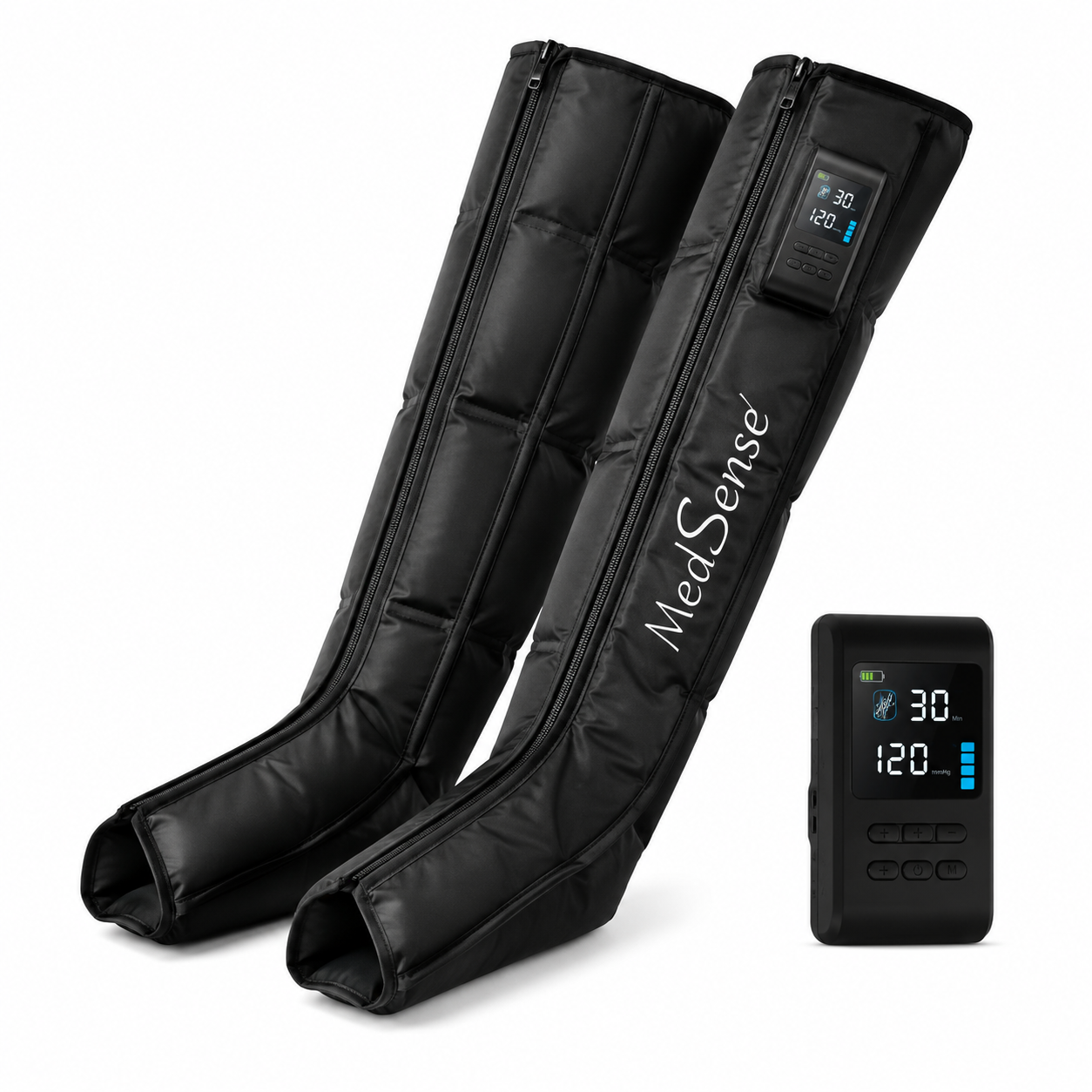 MedSense Finisher X Wireless 5-Chamber Compression Recovery Boots — Up to 240 mmHg