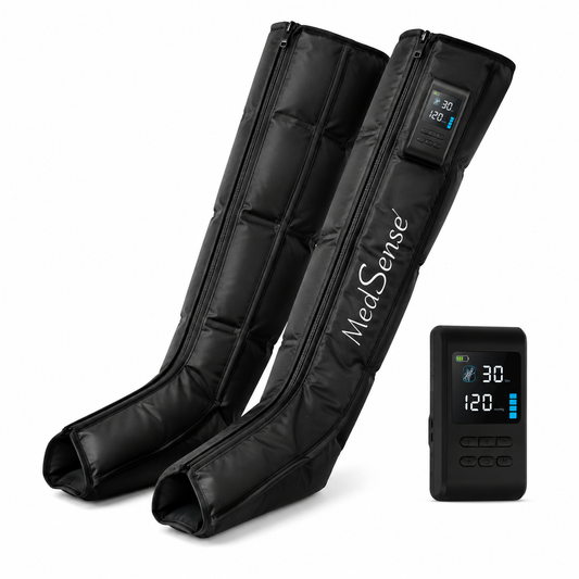 MedSense Finisher X Wireless 5-Chamber Compression Recovery Boots — Up to 240 mmHg