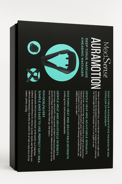 MedSense AuraMotion Wireless Neck & Shoulder Kneading Massager – Shiatsu Deep Tissue with Heat