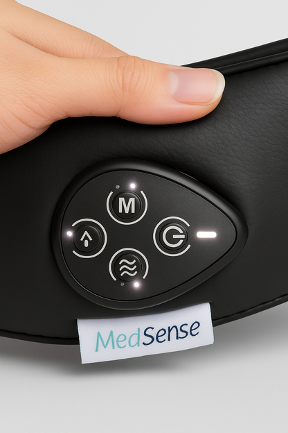 MedSense AuraMotion Wireless Neck & Shoulder Kneading Massager – Shiatsu Deep Tissue with Heat