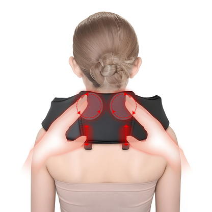 MedSense AuraMotion Wireless Neck & Shoulder Kneading Massager – Shiatsu Deep Tissue with Heat