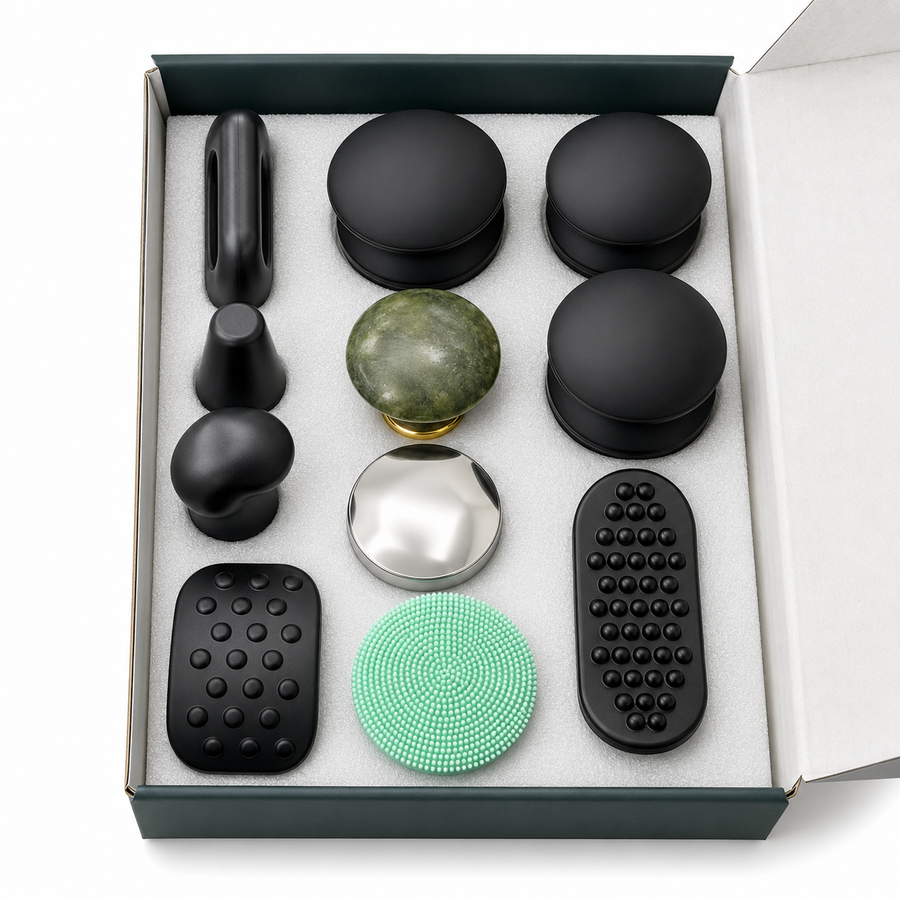 MedSense Jade Precision Set – 10-Piece Massage Gun Attachment Kit