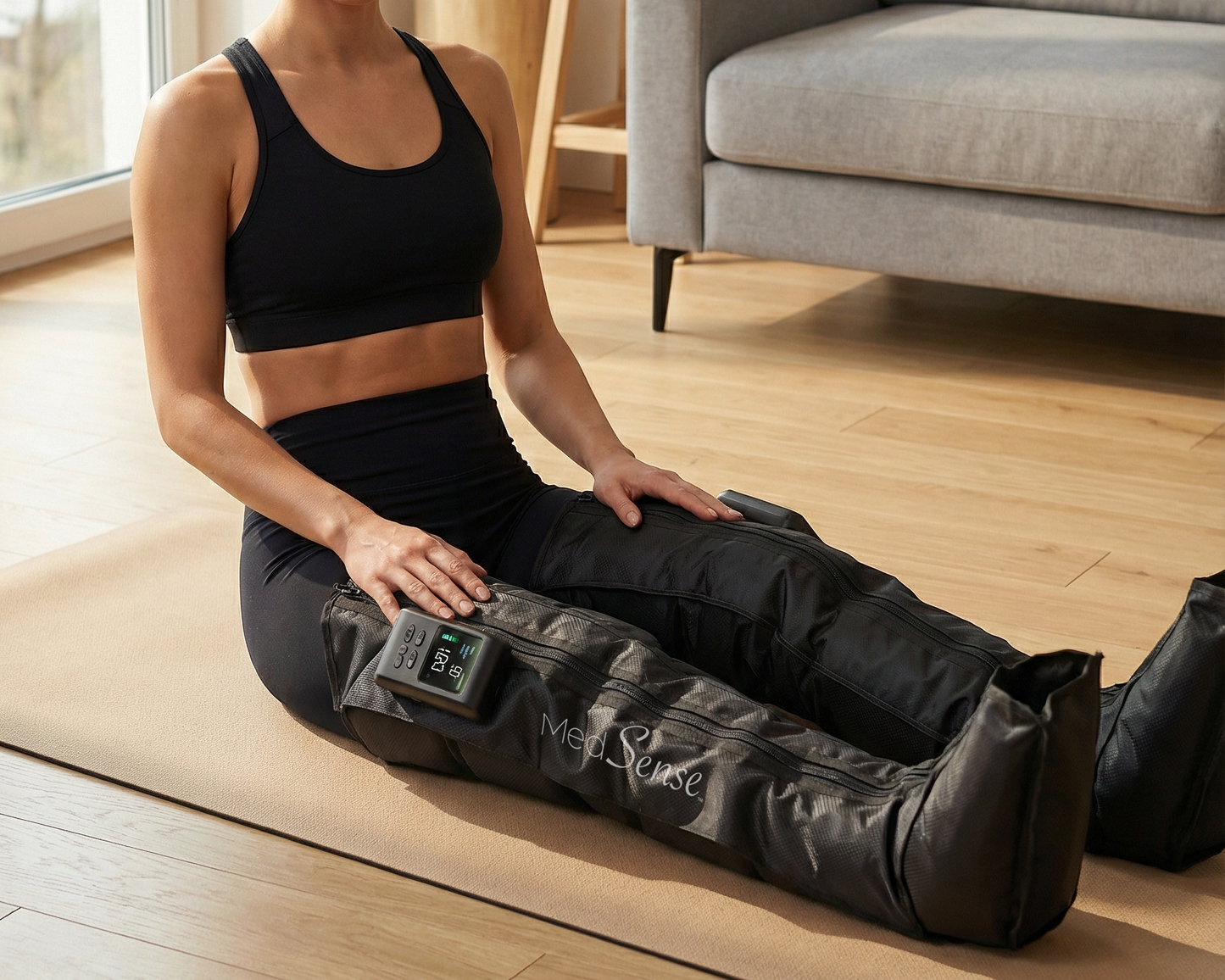 MedSense Finisher X Wireless 5-Chamber Compression Recovery Boots — Up to 240 mmHg