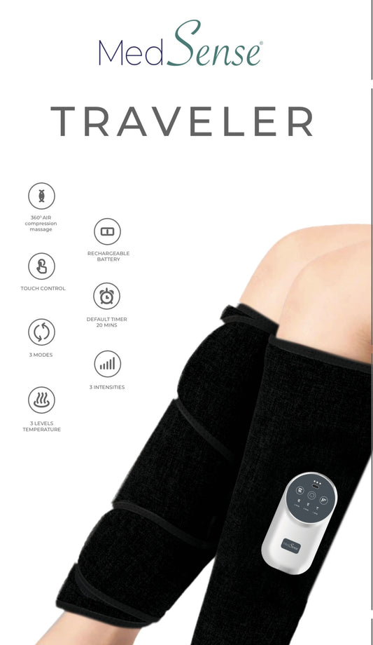 MedSense Traveler: Portable Compression Leg Relief for Travelers