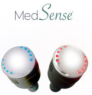 MedSense Absolute Power Handheld Percussion Massage Device with LuminaTherm Attachment