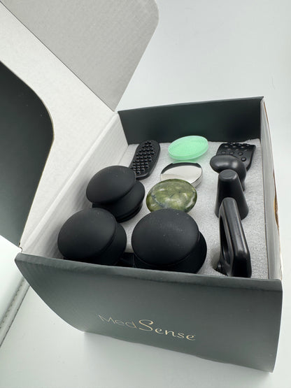 MedSense Jade Precision Set – 10-Piece Massage Gun Attachment Kit