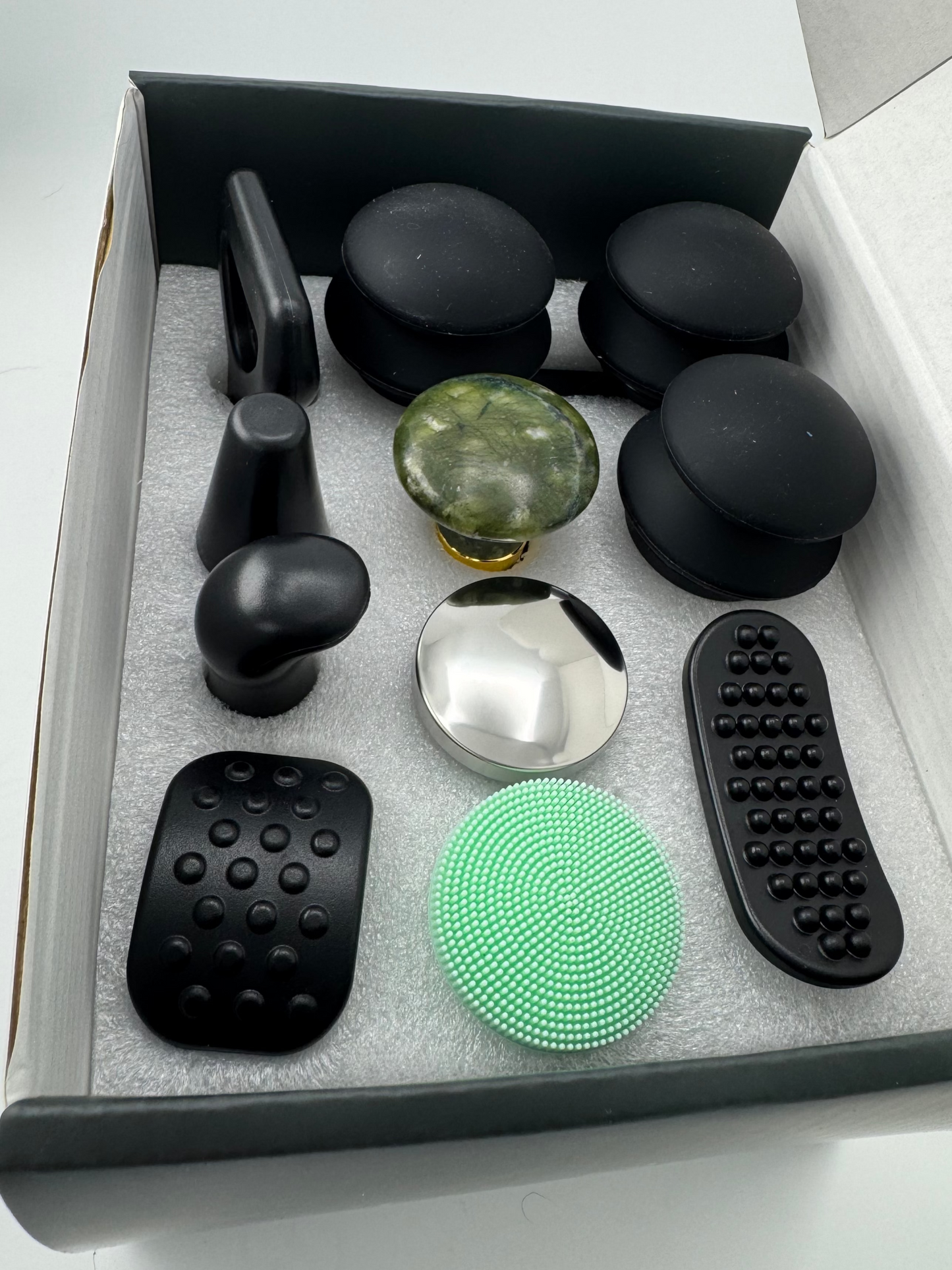 MedSense Jade Precision Set – 10-Piece Massage Gun Attachment Kit