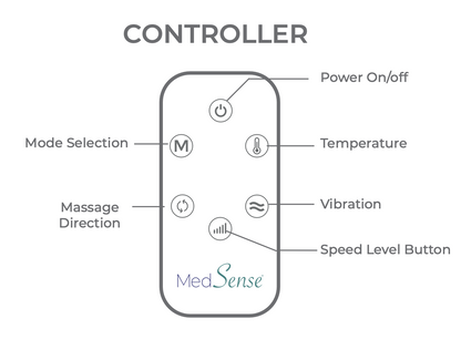 Medsense Limitless Wireless Shiatsu Massager 2 in 1 Vibration and Heat