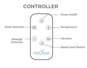 Medsense Limitless Wireless Shiatsu Massager 2 in 1 Vibration and Heat